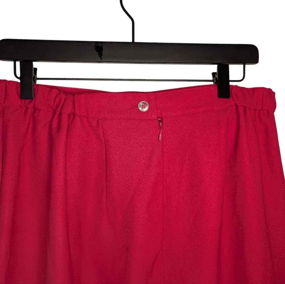 Signature By Harve Benard Vibrant Pink Pencil Midi Skirt, Size 16 W